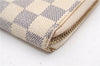 Authentic Louis Vuitton Damier Azur Zippy Wallet Long Purse N60019 LV 6656F