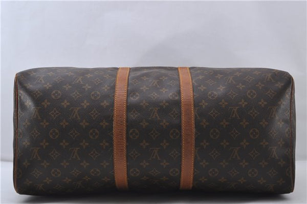 Authentic Louis Vuitton Monogram Keepall 55 Travel Boston Bag M41424 LV 6658D