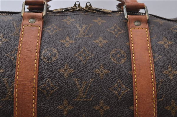 Authentic Louis Vuitton Monogram Keepall 55 Travel Boston Bag M41424 LV 6658D