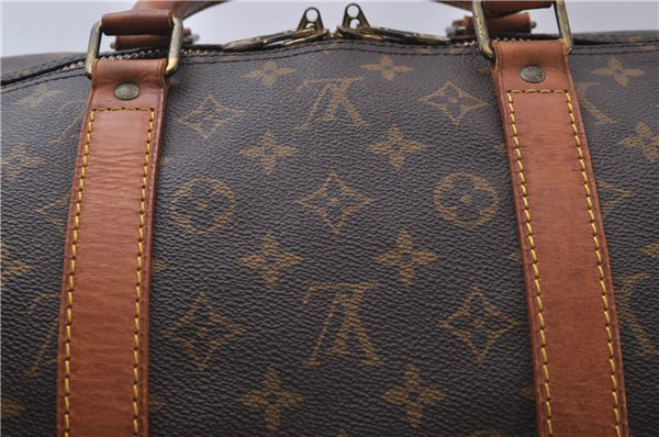 Authentic Louis Vuitton Monogram Keepall 55 Travel Boston Bag M41424 LV 6658D