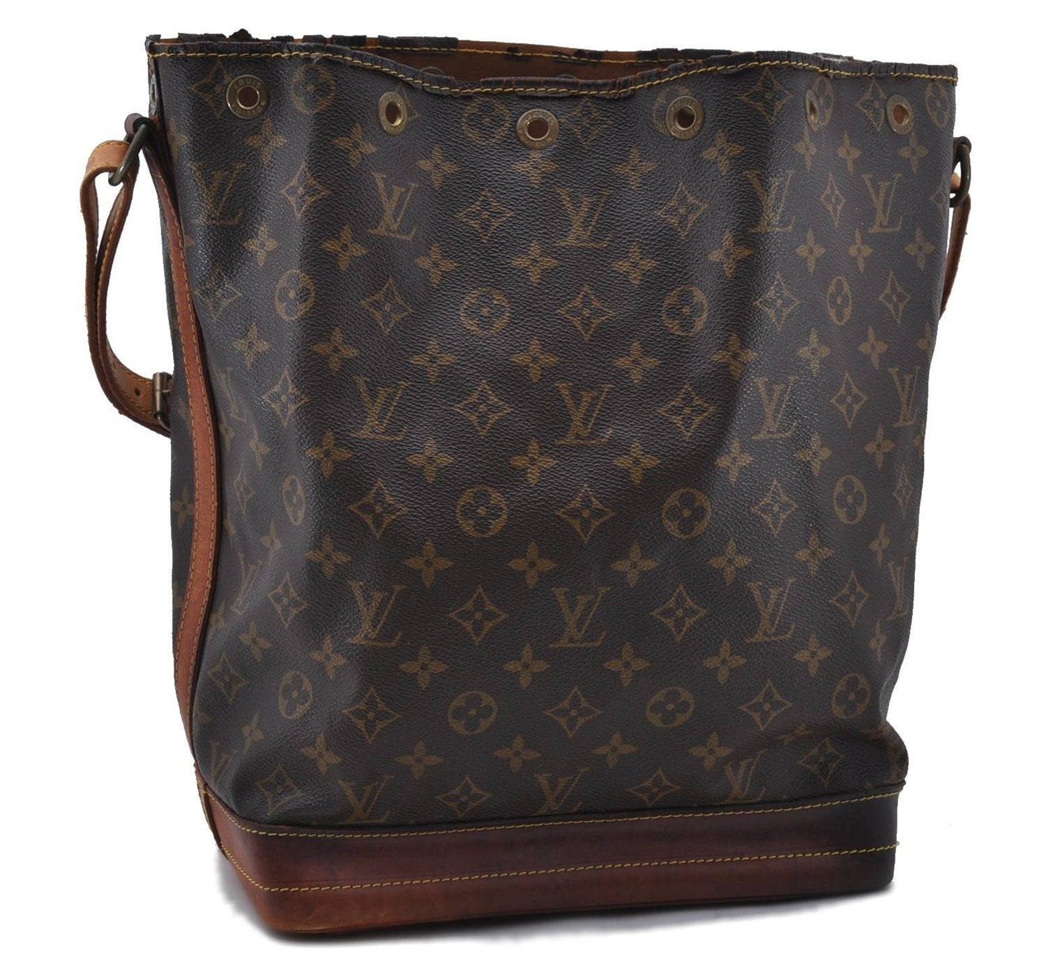 Authentic LOUIS VUITTON Monogram Noe Shoulder Bag M42224 LV 6660C
