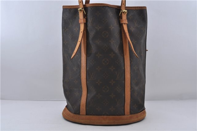 Authentic LOUIS VUITTON Monogram Bucket GM Shoulder Bag M42236 LV 6661C