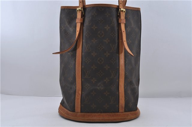 Authentic LOUIS VUITTON Monogram Bucket GM Shoulder Bag M42236 LV 6661C