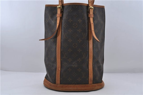 Authentic LOUIS VUITTON Monogram Bucket GM Shoulder Bag M42236 LV 6661C