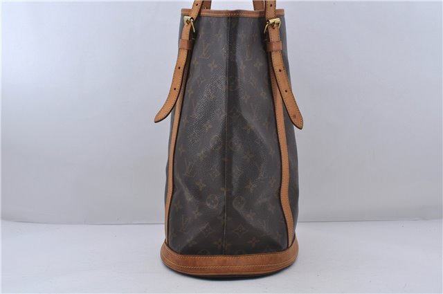 Authentic LOUIS VUITTON Monogram Bucket GM Shoulder Bag M42236 LV 6661C