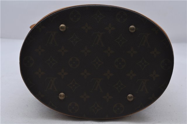 Authentic LOUIS VUITTON Monogram Bucket GM Shoulder Bag M42236 LV 6661C