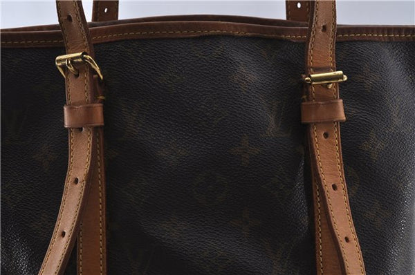 Authentic LOUIS VUITTON Monogram Bucket GM Shoulder Bag M42236 LV 6661C