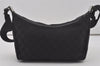 Authentic GUCCI Shoulder Cross Body Bag GG Canvas Leather 0190433 Black 6662I