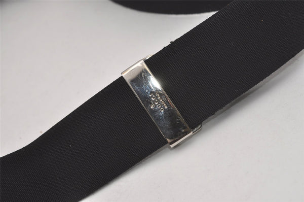 Authentic GUCCI Shoulder Cross Body Bag GG Canvas Leather 0190433 Black 6662I