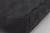 Authentic GUCCI Shoulder Cross Body Bag GG Canvas Leather 0190433 Black 6662I