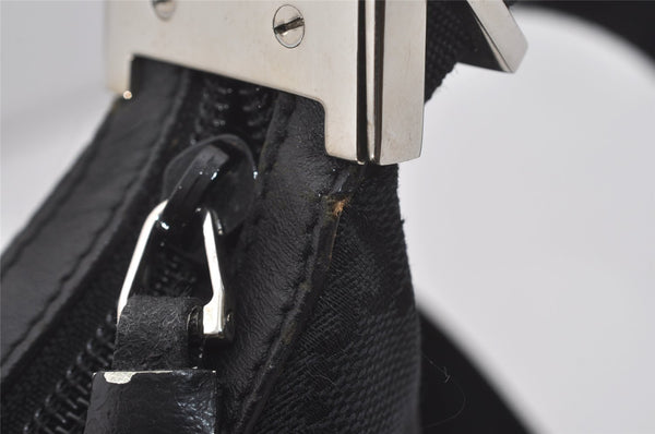 Authentic GUCCI Shoulder Cross Body Bag GG Canvas Leather 0190433 Black 6662I