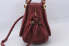 Authentic Chloe Paraty 2Way Shoulder Hand Bag Red 6663D