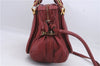 Authentic Chloe Paraty 2Way Shoulder Hand Bag Red 6663D