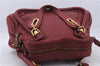 Authentic Chloe Paraty 2Way Shoulder Hand Bag Red 6663D