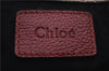 Authentic Chloe Paraty 2Way Shoulder Hand Bag Red 6663D