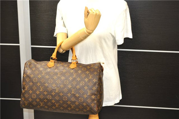 Authentic LOUIS VUITTON Monogram Speedy 40 Hand Bag Purse M41522 LV 6664C