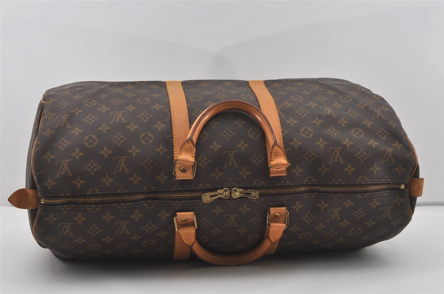 Authentic Louis Vuitton Monogram Keepall 55 Travel Boston Bag M41424 LV 6664I