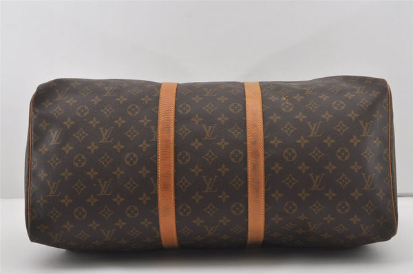 Authentic Louis Vuitton Monogram Keepall 55 Travel Boston Bag M41424 LV 6664I