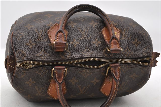 Authentic LOUIS VUITTON Monogram Speedy 25 Hand Bag M41528 LV Junk 6665C