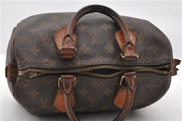 Authentic LOUIS VUITTON Monogram Speedy 25 Hand Bag M41528 LV Junk 6665C