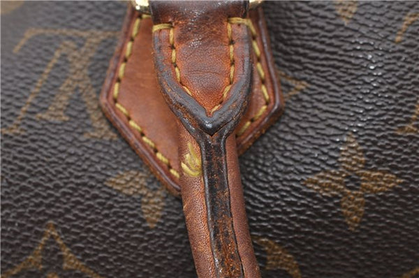 Authentic LOUIS VUITTON Monogram Speedy 25 Hand Bag M41528 LV Junk 6665C
