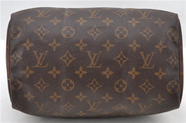 Authentic LOUIS VUITTON Monogram Speedy 25 Hand Bag M41528 LV Junk 6665C