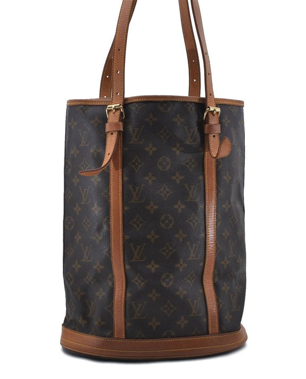 Authentic LOUIS VUITTON Monogram Bucket GM Shoulder Bag M42236 LV 6666C