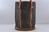 Authentic LOUIS VUITTON Monogram Bucket GM Shoulder Bag M42236 LV 6666C