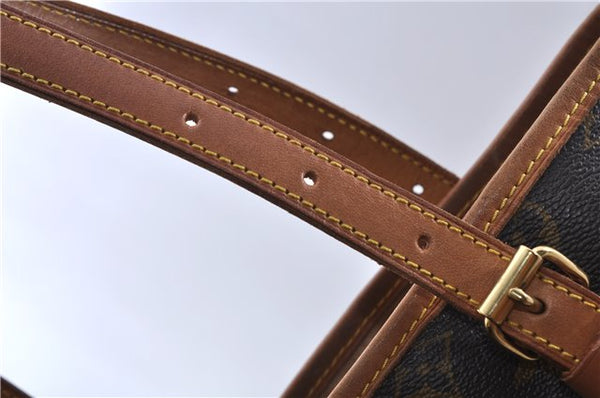 Authentic LOUIS VUITTON Monogram Bucket GM Shoulder Bag M42236 LV 6666C