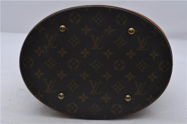 Authentic LOUIS VUITTON Monogram Bucket GM Shoulder Bag M42236 LV 6666C