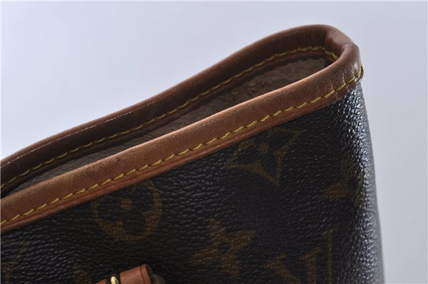 Authentic LOUIS VUITTON Monogram Bucket GM Shoulder Bag M42236 LV 6666C