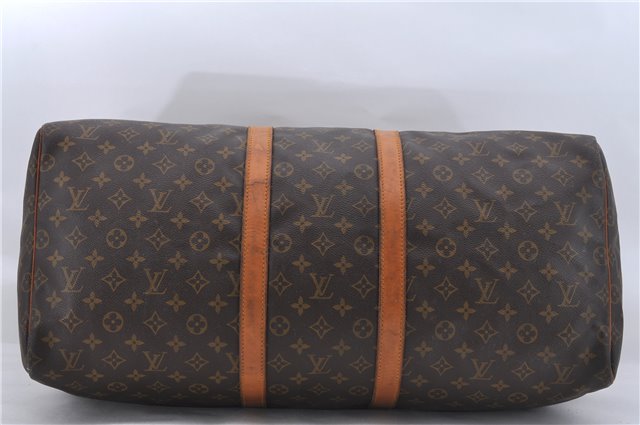Authentic Louis Vuitton Monogram Keepall 55 Travel Boston Bag M41424 LV 6666D
