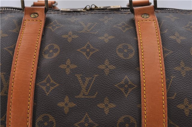 Authentic Louis Vuitton Monogram Keepall 55 Travel Boston Bag M41424 LV 6666D