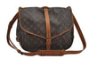 Authentic Louis Vuitton Monogram Saumur 35 Shoulder Cross Bag M42254 LV 6666I