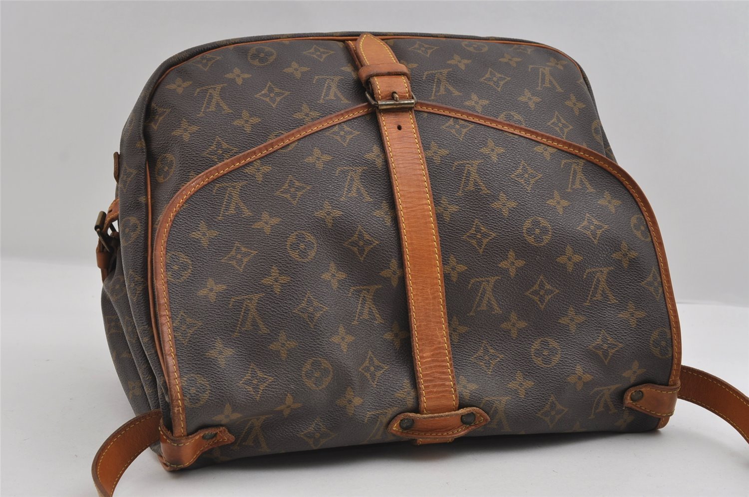 Authentic Louis Vuitton Monogram Saumur 35 Shoulder Cross Bag M42254 LV 6666I