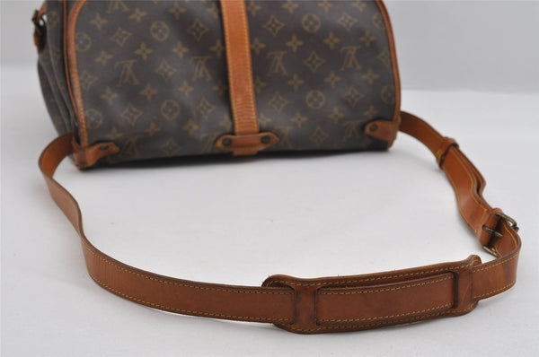 Authentic Louis Vuitton Monogram Saumur 35 Shoulder Cross Bag M42254 LV 6666I