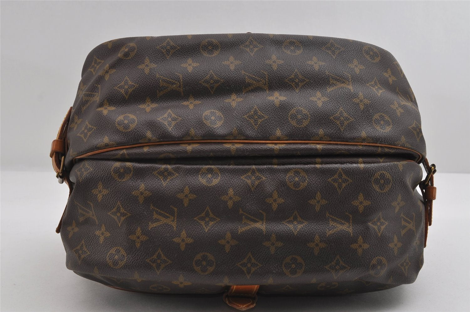 Authentic Louis Vuitton Monogram Saumur 35 Shoulder Cross Bag M42254 LV 6666I