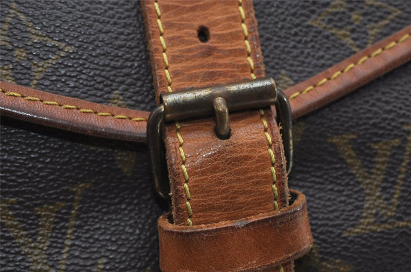 Authentic Louis Vuitton Monogram Saumur 35 Shoulder Cross Bag M42254 LV 6666I