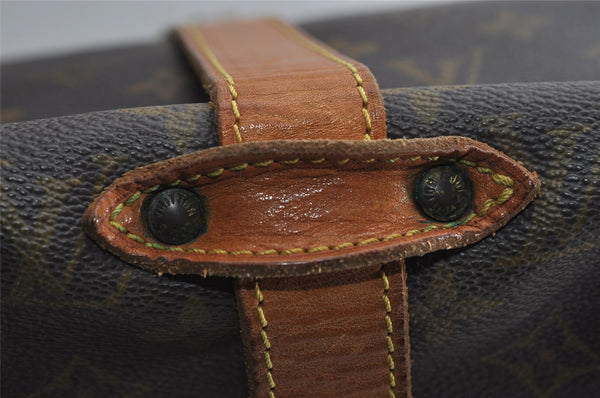 Authentic Louis Vuitton Monogram Saumur 35 Shoulder Cross Bag M42254 LV 6666I