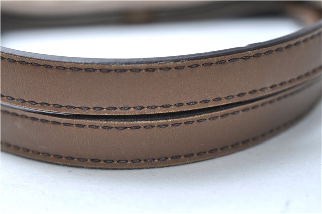 Authentic GUCCI Craft Shoulder Tote Bag GG Canvas Leather 247209 Brown 6667E