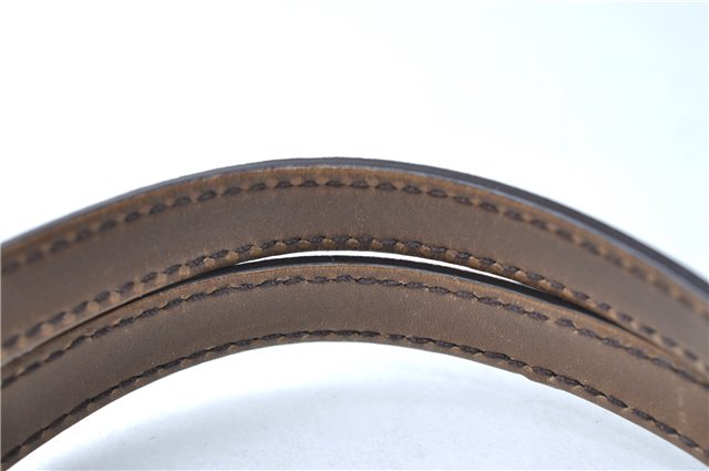 Authentic GUCCI Craft Shoulder Tote Bag GG Canvas Leather 247209 Brown 6667E