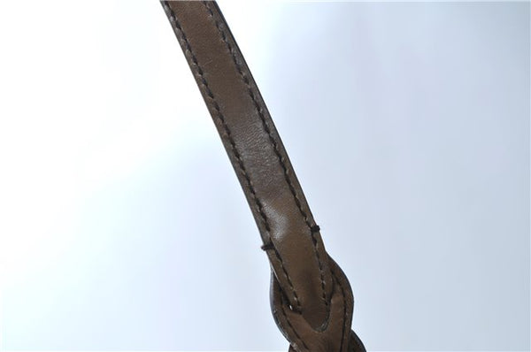 Authentic GUCCI Craft Shoulder Tote Bag GG Canvas Leather 247209 Brown 6667E