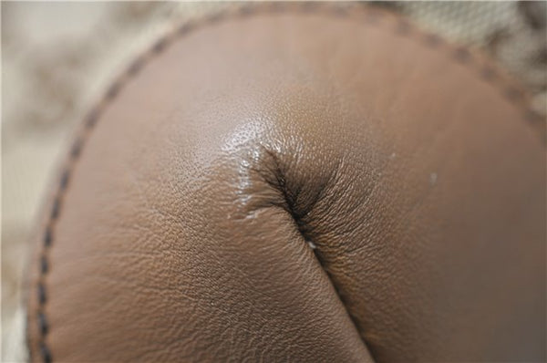 Authentic GUCCI Craft Shoulder Tote Bag GG Canvas Leather 247209 Brown 6667E