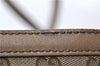 Authentic GUCCI Craft Shoulder Tote Bag GG Canvas Leather 247209 Brown 6667E