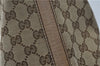 Authentic GUCCI Craft Shoulder Tote Bag GG Canvas Leather 247209 Brown 6667E