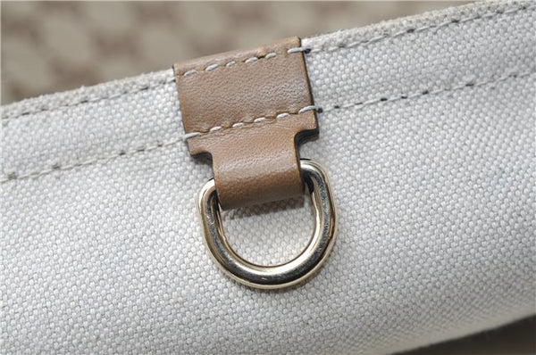 Authentic GUCCI Craft Shoulder Tote Bag GG Canvas Leather 247209 Brown 6667E