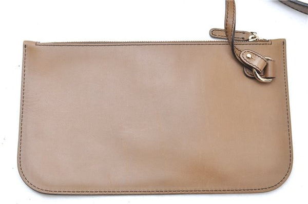 Authentic GUCCI Craft Shoulder Tote Bag GG Canvas Leather 247209 Brown 6667E