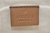 Authentic GUCCI Craft Shoulder Tote Bag GG Canvas Leather 247209 Brown 6667E