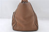 Authentic PRADA Vintage Leather Nappa Shoulder Hand Tote Bag Brown 6668E