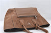 Authentic PRADA Vintage Leather Nappa Shoulder Hand Tote Bag Brown 6668E